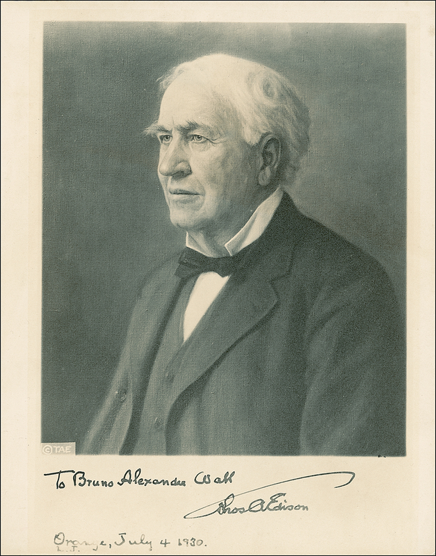 Lot 243 Thomas Edison