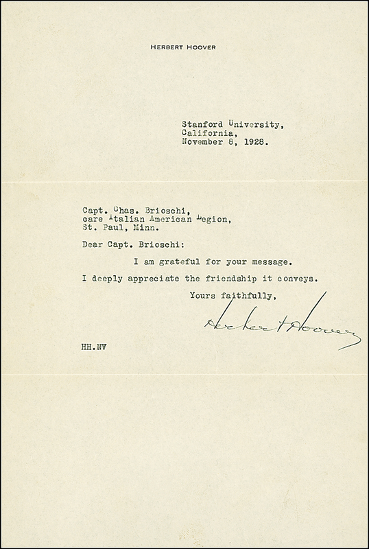 Lot 96 Herbert Hoover
