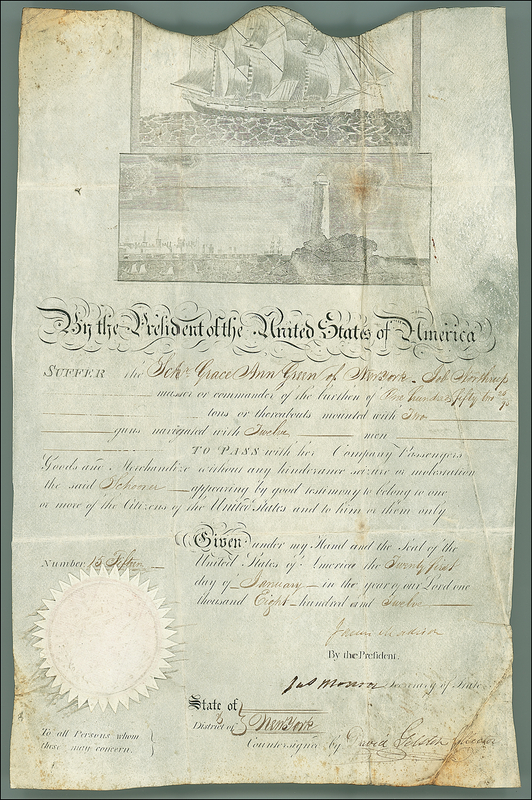 Lot 131 James Madison and James Monroe