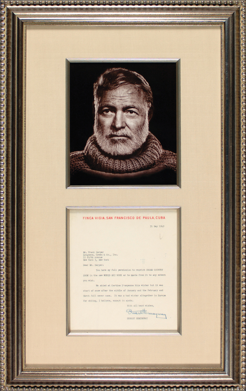 Lot 517 Ernest Hemingway