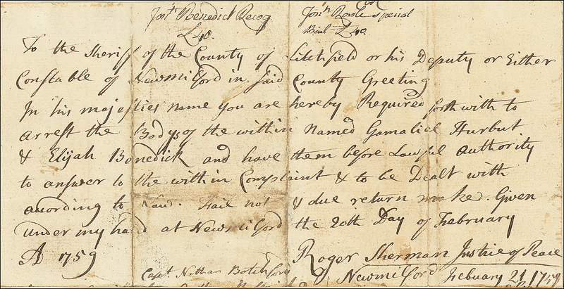 Lot 236 Declaration of Independence: Sherman, Roger