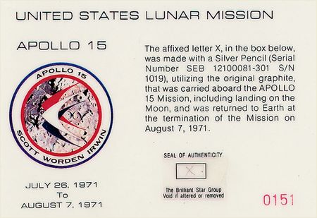 Lot #431 Apollo 15 - Image 2