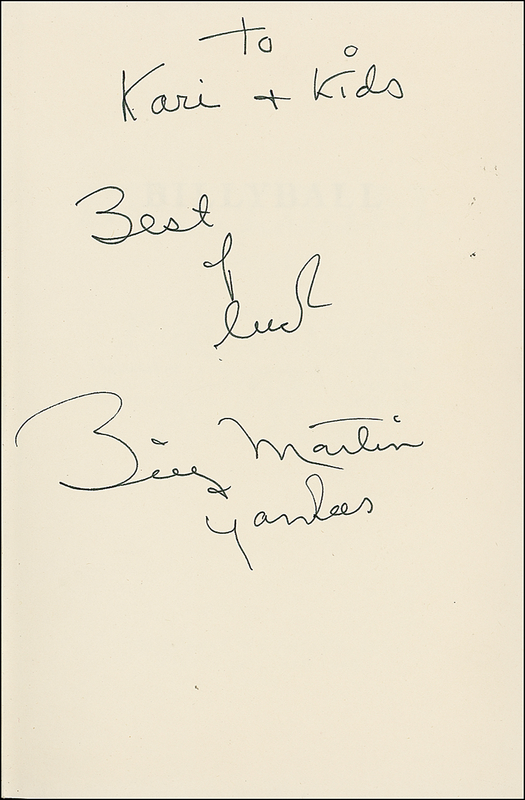 Lot 1401 Billy Martin