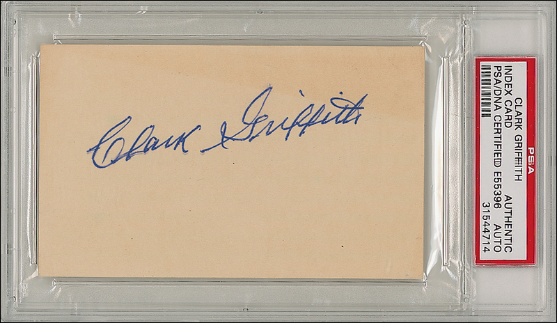 Lot 1339 Clark Griffith