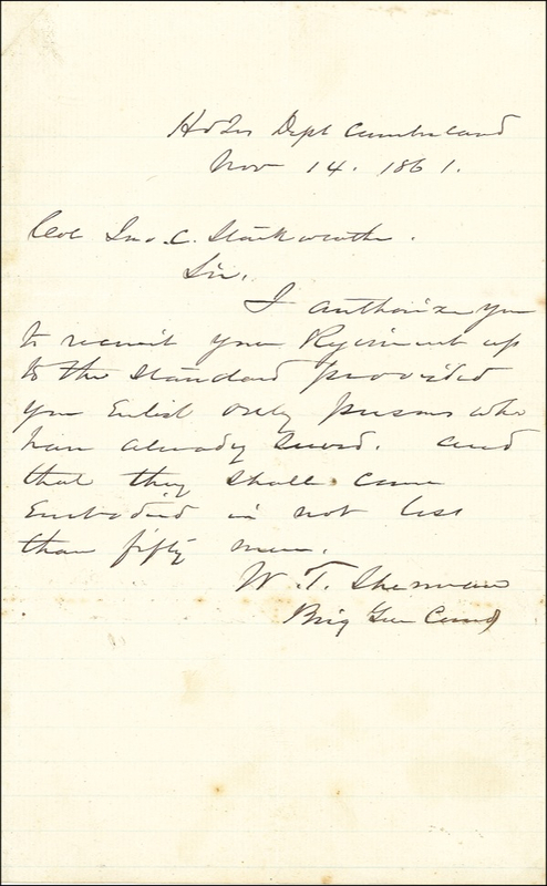 Lot 395 William T. Sherman