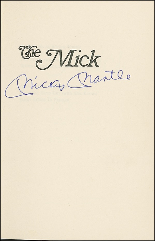 Lot 1399 Mickey Mantle