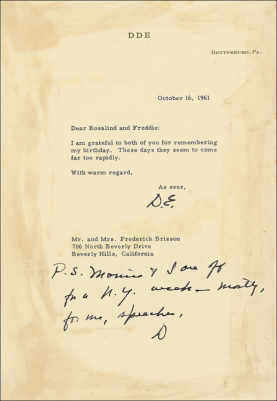 Lot 31 Dwight D. Eisenhower