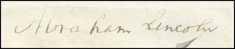 Lot 73 Abraham Lincoln