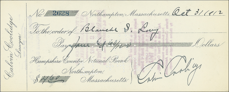 Lot 25 Calvin Coolidge