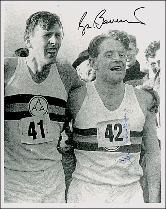 Lot 1314 Roger Bannister and Christopher Chataway