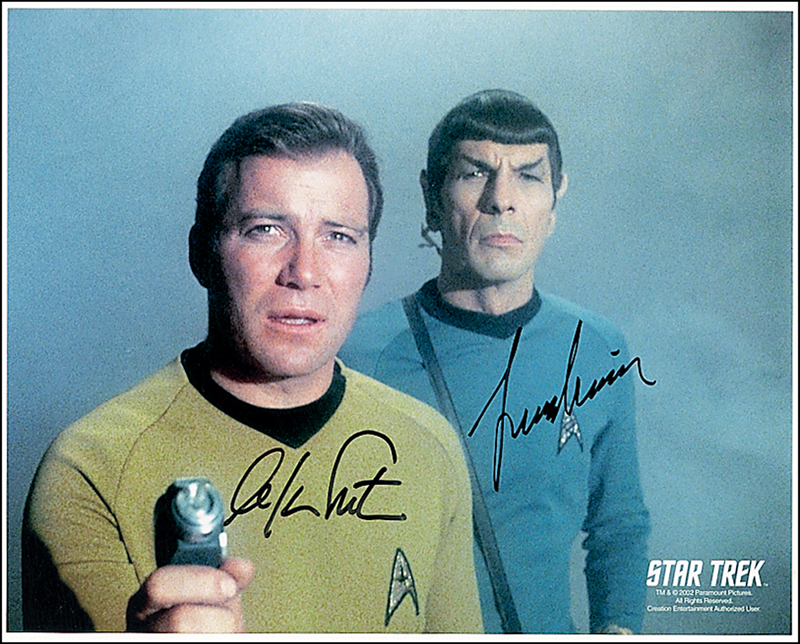 Lot 1224 Star Trek: Shatner and Nimoy
