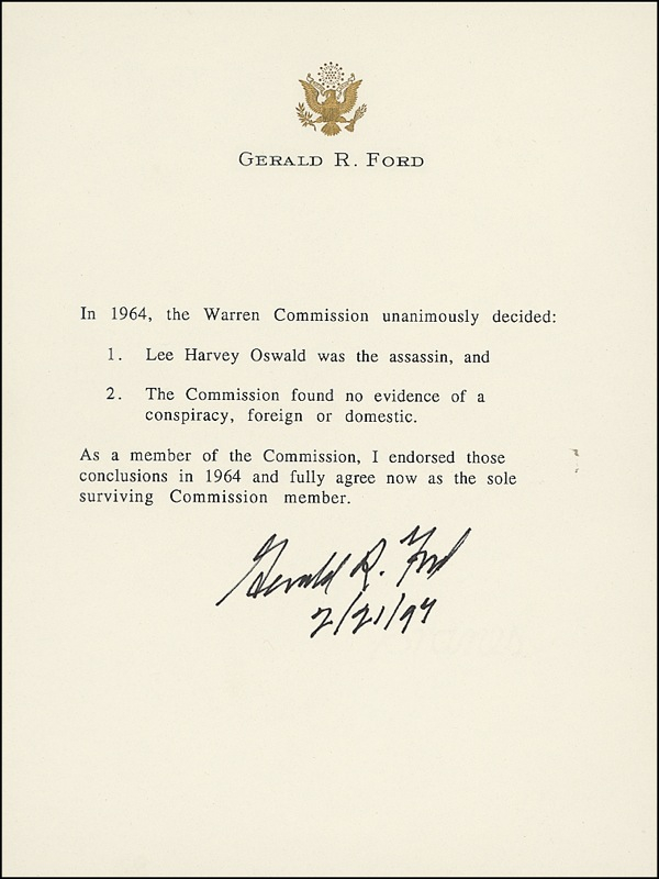 Lot 41 Gerald Ford