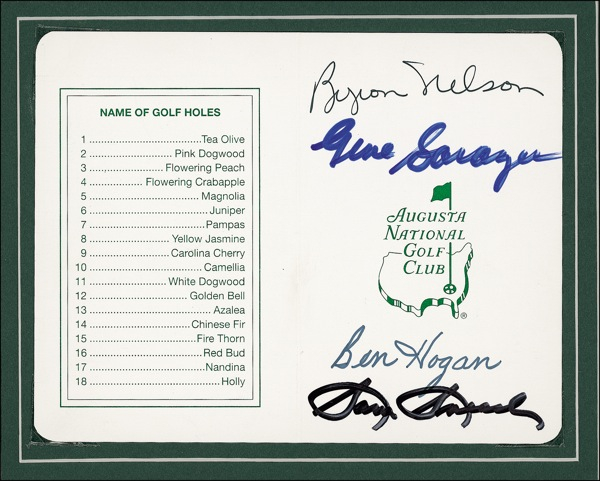 Lot 1404 Golf: Masters Legends