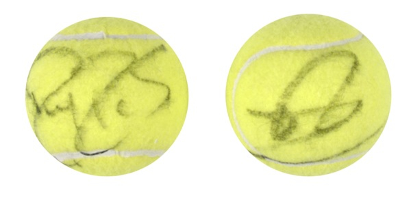 Lot 1390 Roger Federer and Rafael Nadal