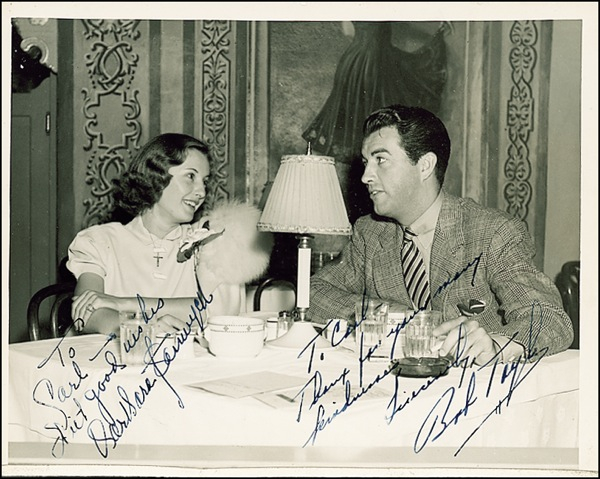 Lot 1216 Barbara Stanwyck and Robert Taylor