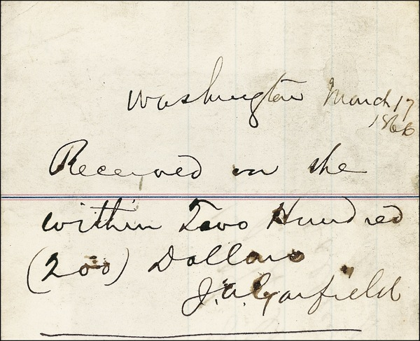Lot 46 James A. Garfield