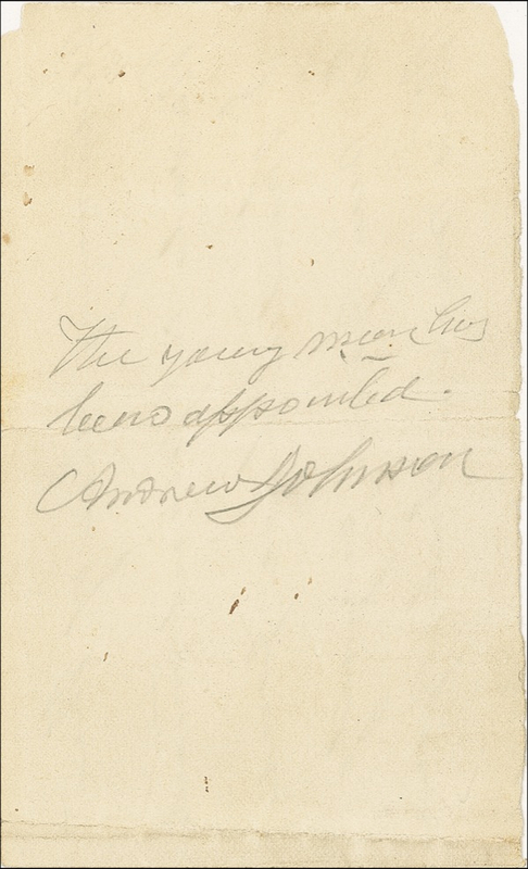 Lot 60 Andrew Johnson
