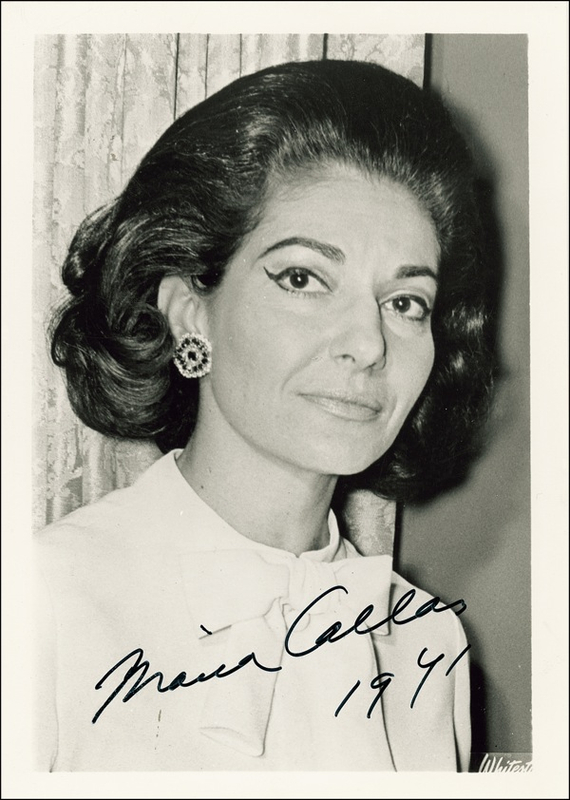 Lot 600 Maria Callas