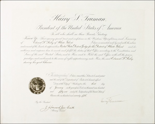 Lot 124 Harry S. Truman