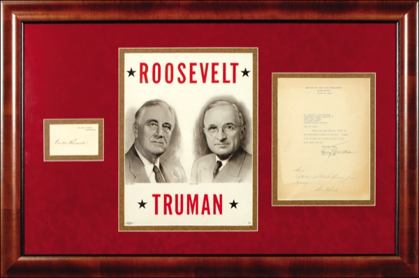 Lot 107 Franklin D. Roosevelt and Harry S. Truman