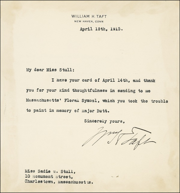 Lot 122 William H. Taft