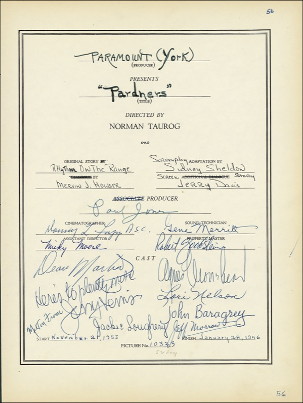 Lot 1164  Pardners: Martin, Lewis, et al