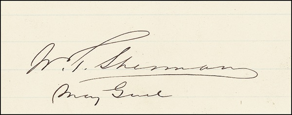 Lot 327 William T. Sherman