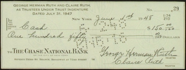 Lot 1512 Babe Ruth