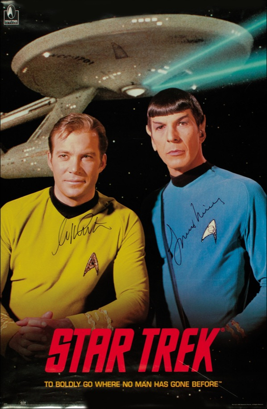Lot 1223 Star Trek: Shatner and Nimoy