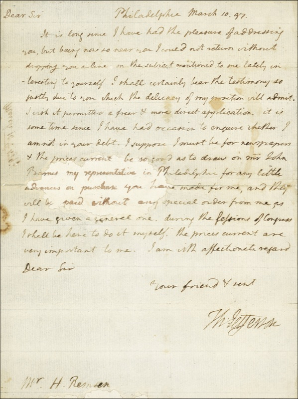 Lot 59 Thomas Jefferson