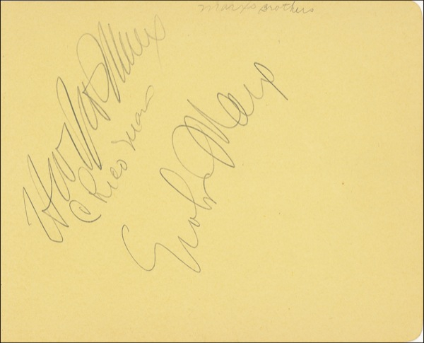 Lot 1113 Marx Brothers