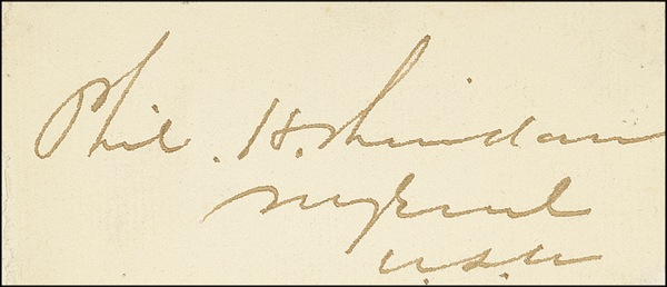 Lot 325 Philip H. Sheridan