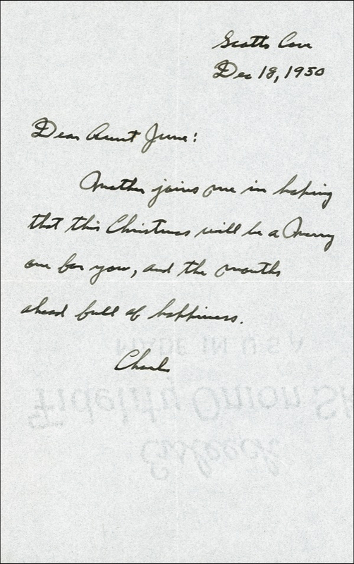 Lot 372 Charles Lindbergh