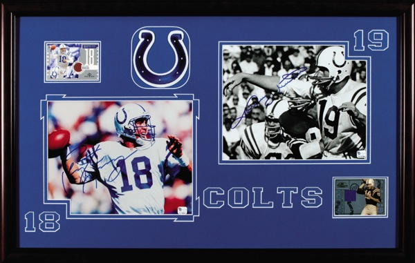 Lot 1546 Johnny Unitas and Peyton Manning