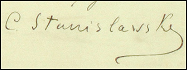 Lot 1215 Constantin Stanislavsky