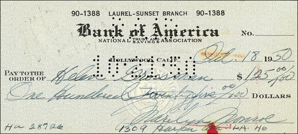 Lot 1128 Marilyn Monroe