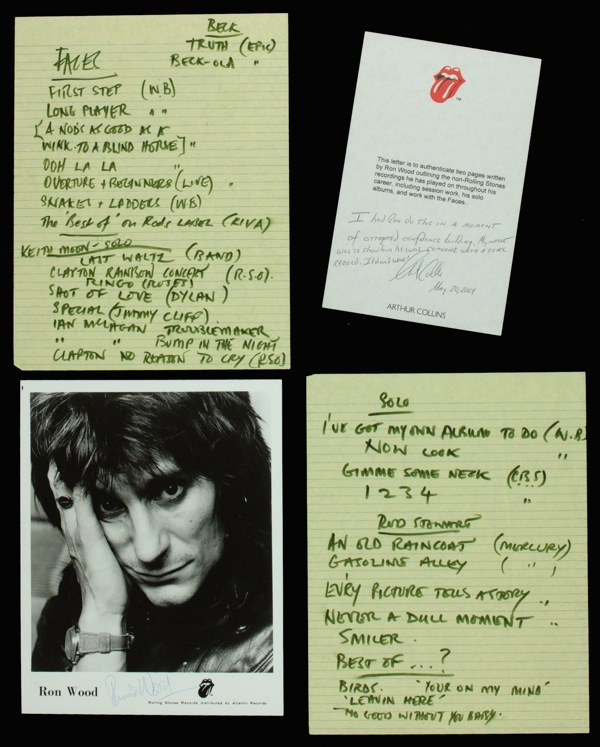 Lot 765 Rolling Stones: Wood, Ronnie