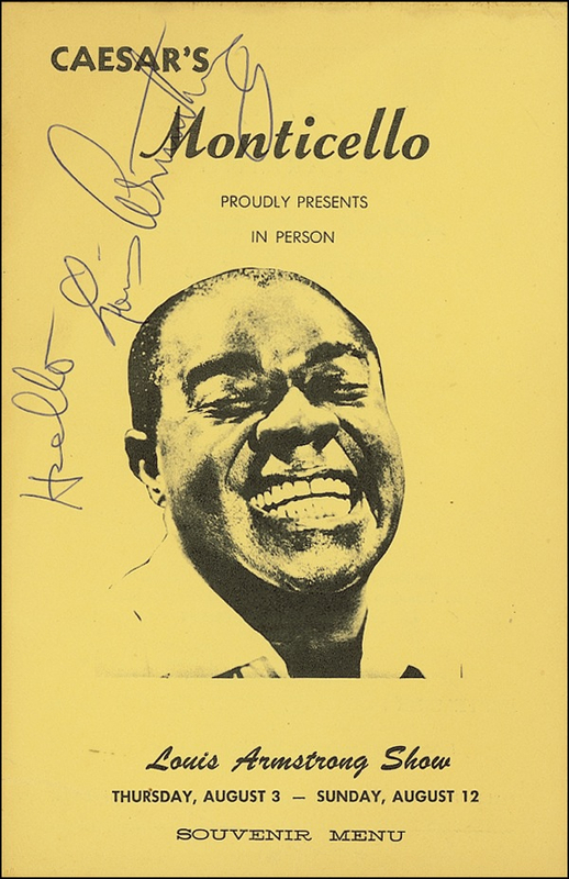 Lot 559 Louis Armstrong