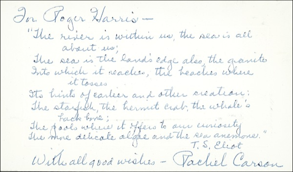 Lot 399 Rachel Carson