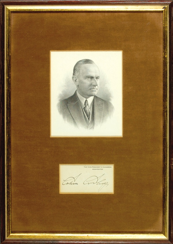 Lot 28 Calvin Coolidge