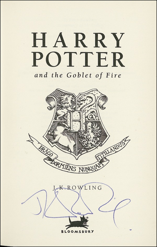 Lot 479 J. K. Rowling