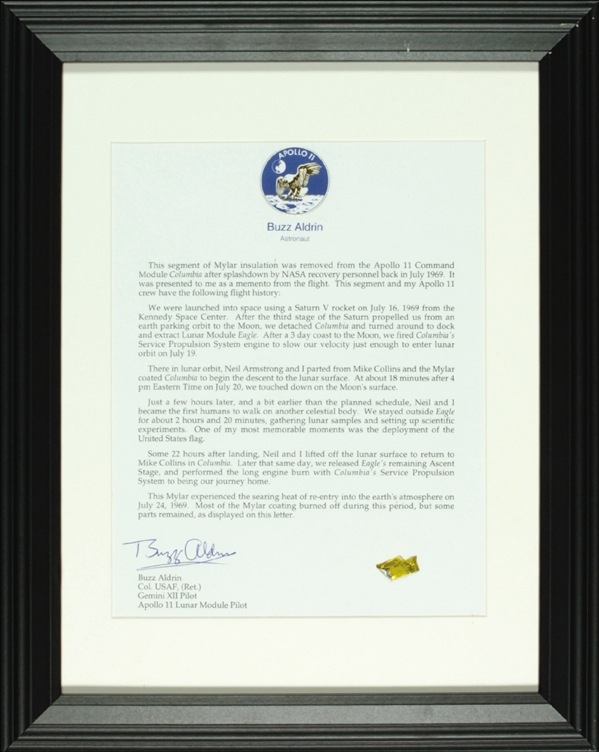 Lot 338 Buzz Aldrin