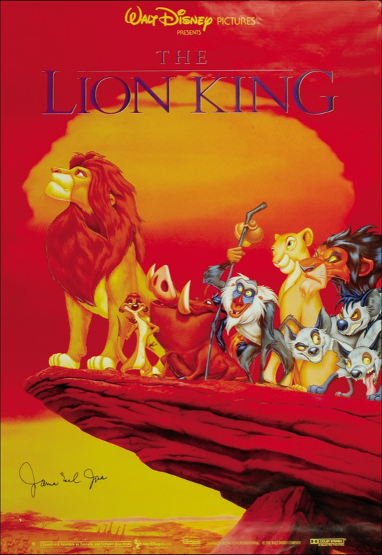 Lot 533 Lion King: Jones, James Earl