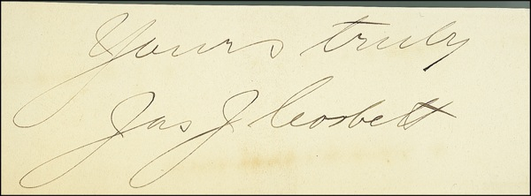 Lot 1368 James J. Corbett