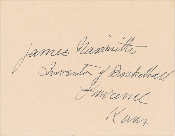 Lot 1462 James Naismith