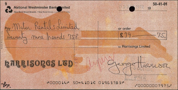 Lot 572 Beatles: Harrison, George