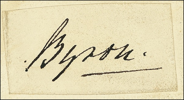 Lot 397 Lord Byron