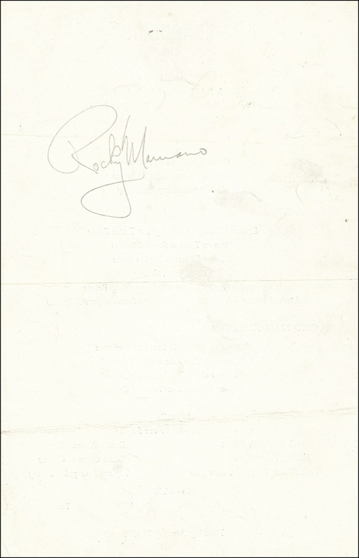 Lot 1446 Rocky Marciano