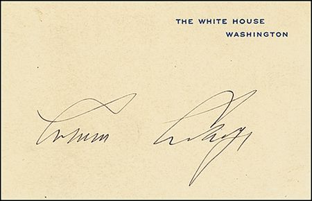 Lot #27 Calvin Coolidge