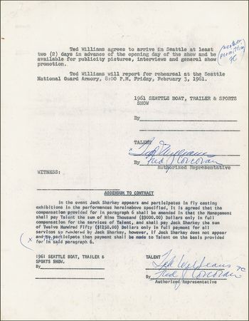 Lot #1554 Ted Williams - Image 3